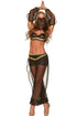Hot Sexy 4pcs Belly Dancer Costume